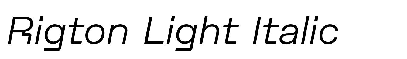 Rigton Light Italic
